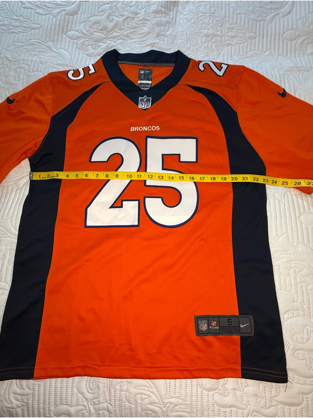 Nike Denver Broncos Melvin Gordon III #25 Jersey Orange Men’s Small - Picture 5 of 8